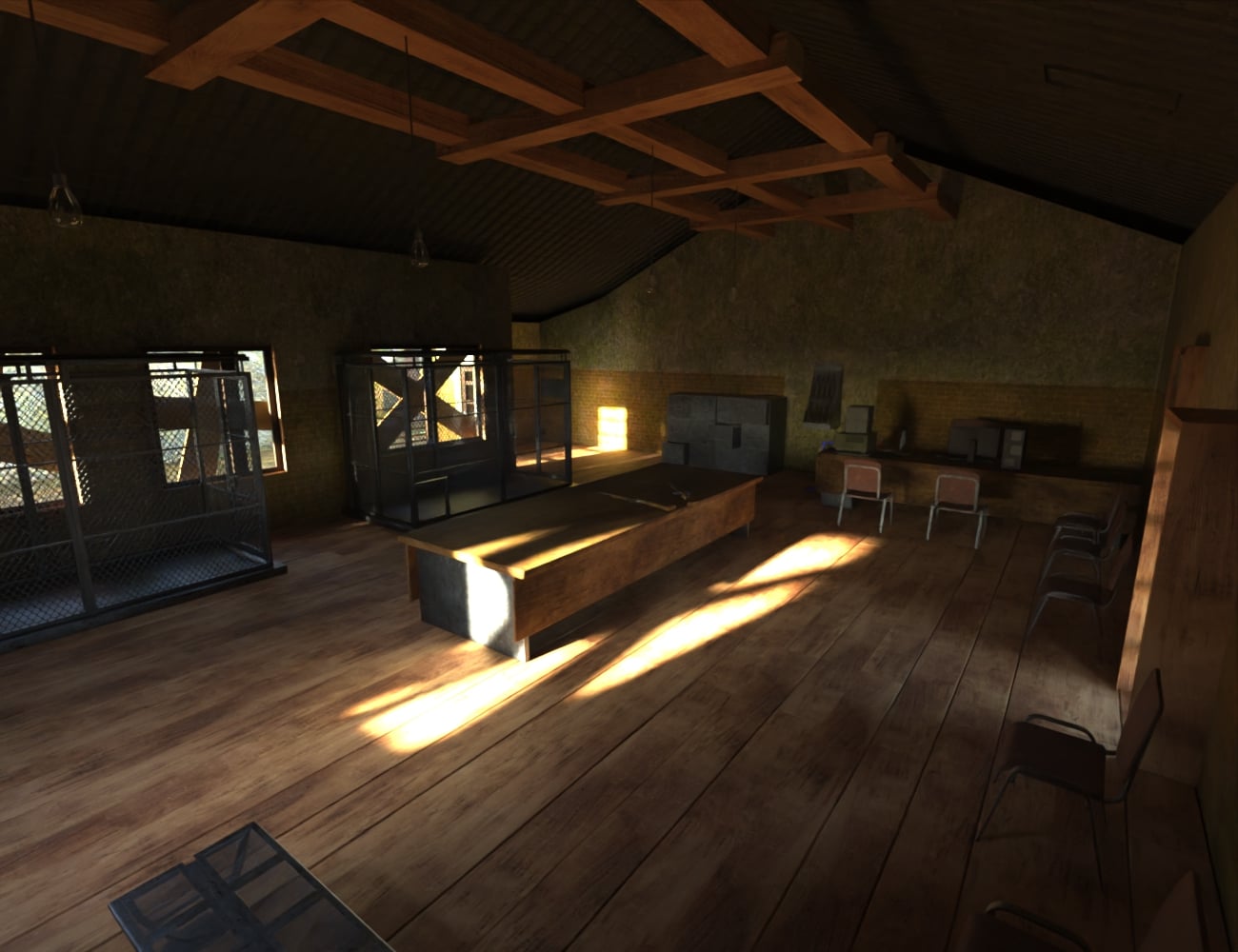AP Post-Apocalyptic Park Ranger Office | Daz 3D