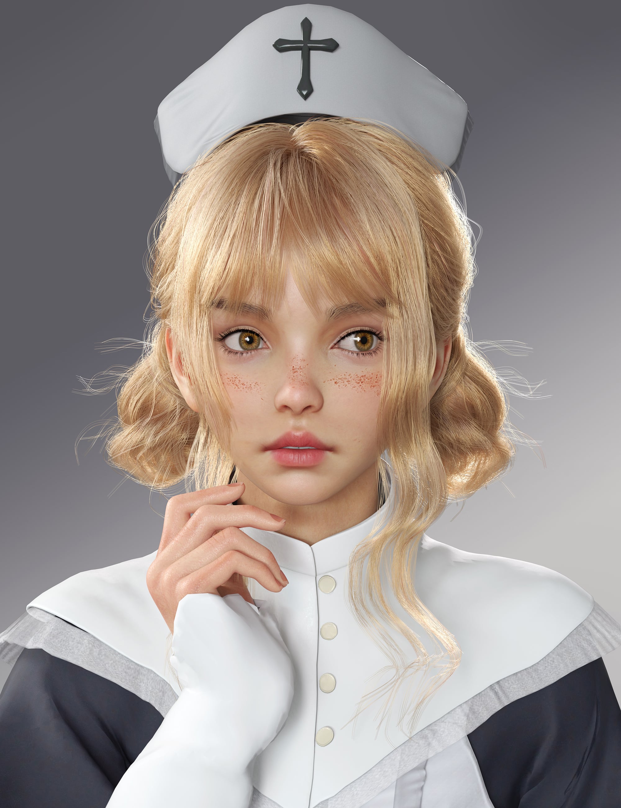 MB Uniss HD for Genesis 9 Feminine by: Magic Brush, 3D Models by Daz 3D