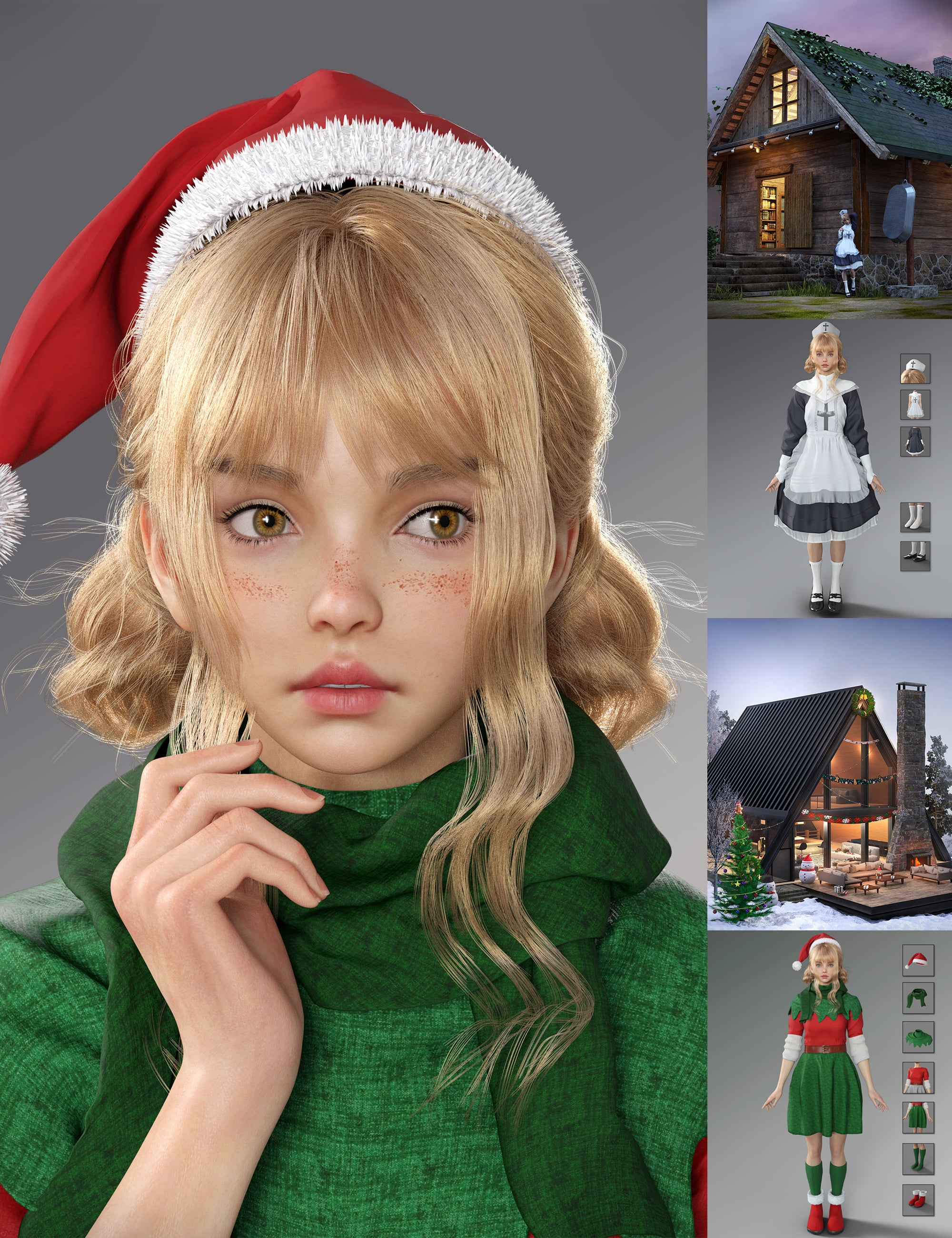 MB Uniss HD for Genesis 9 Bundle by: Magic Brush, 3D Models by Daz 3D