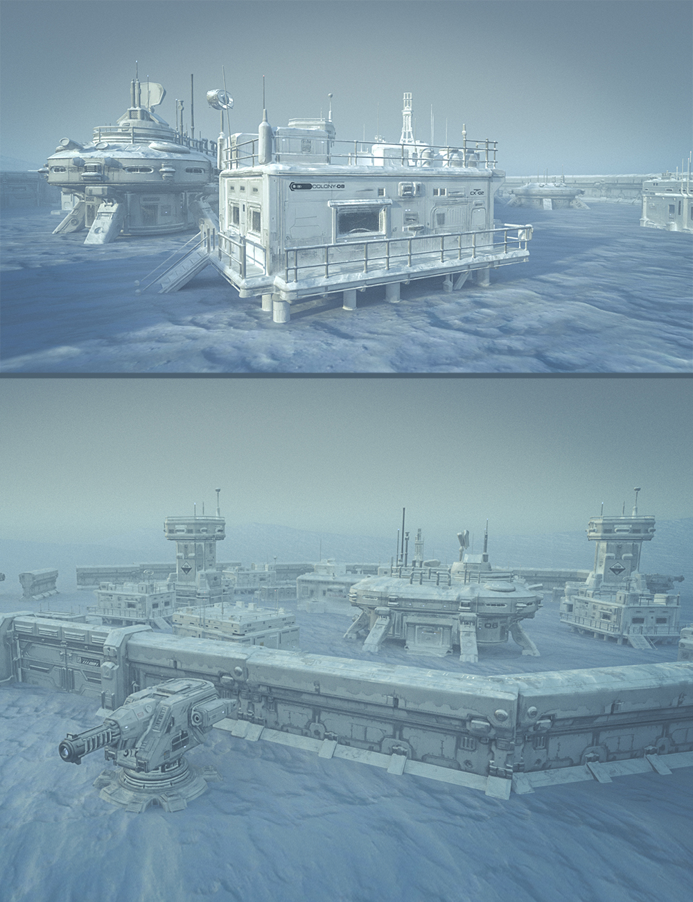 Polish Winter Military Base by: Polish, 3D Models by Daz 3D