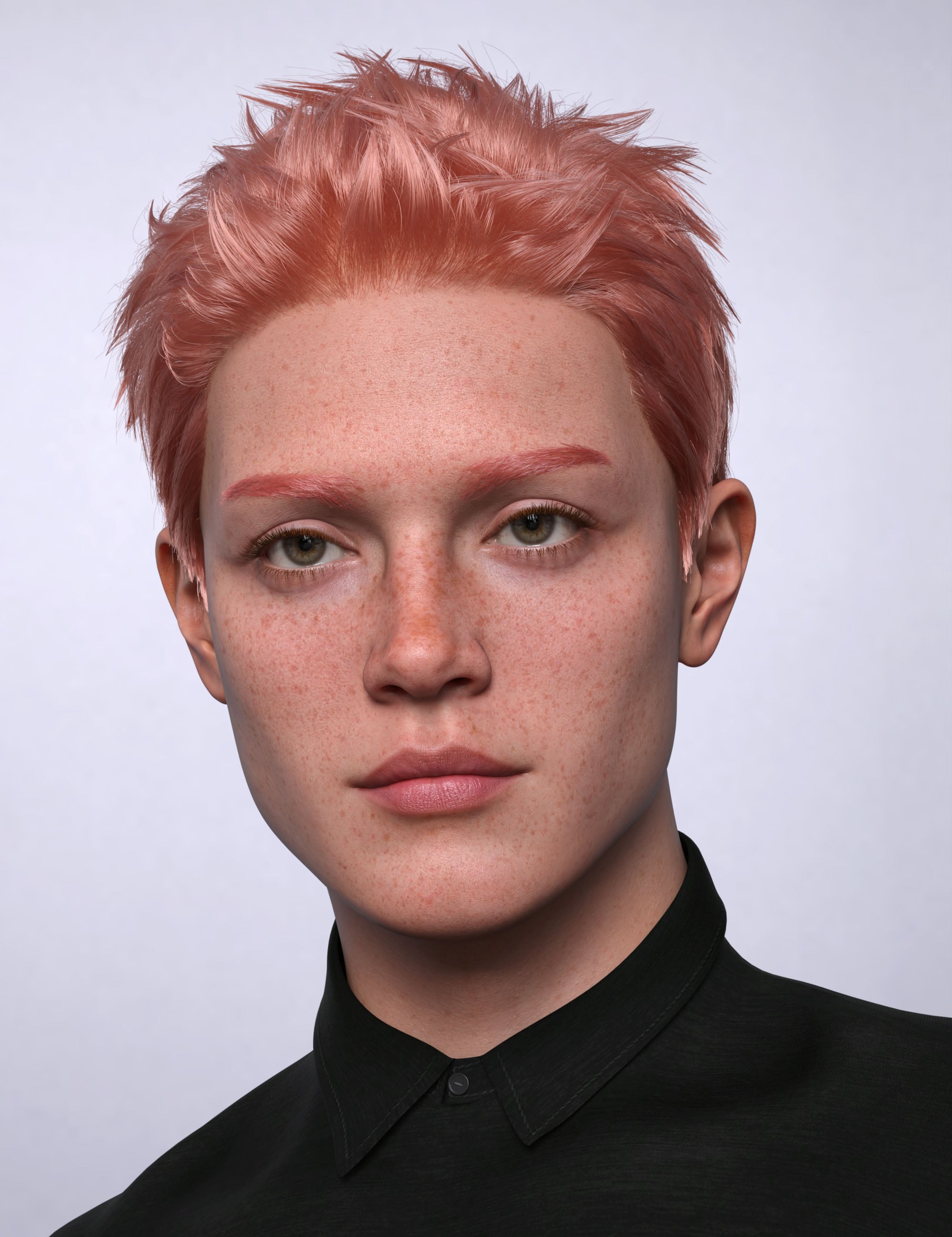 AK Spiky Hair for Genesis 9 by: Art Ken, 3D Models by Daz 3D