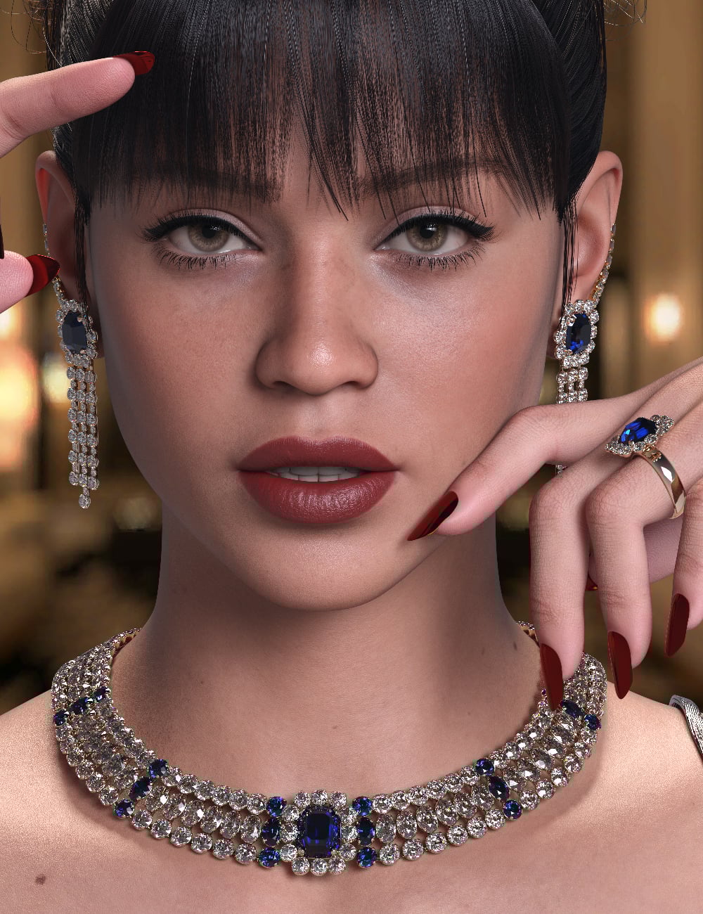 MRL Billion Dollar Bling For Genesis 9 by: Mihrelle, 3D Models by Daz 3D