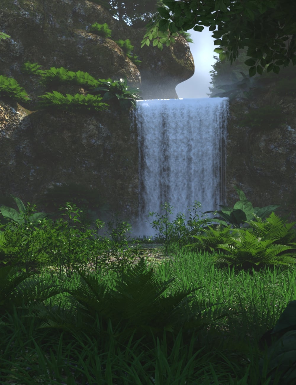 My Waterfall by: JeffersonAF, 3D Models by Daz 3D