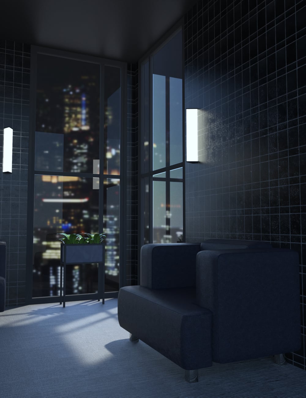 Room Corner Vignette by: , 3D Models by Daz 3D