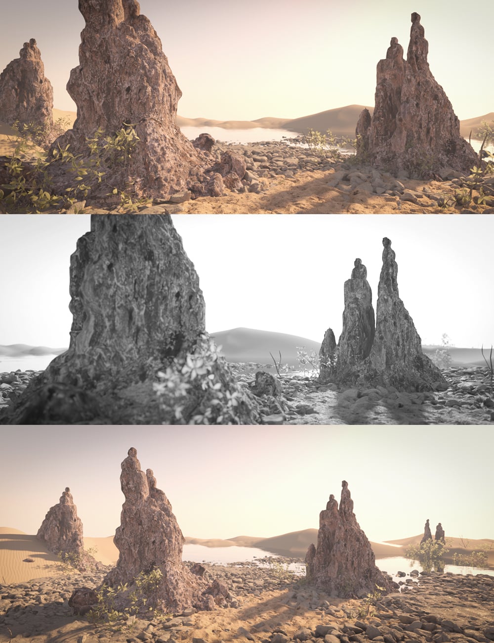 Rocky Desert Vignette by: Dreamlight, 3D Models by Daz 3D