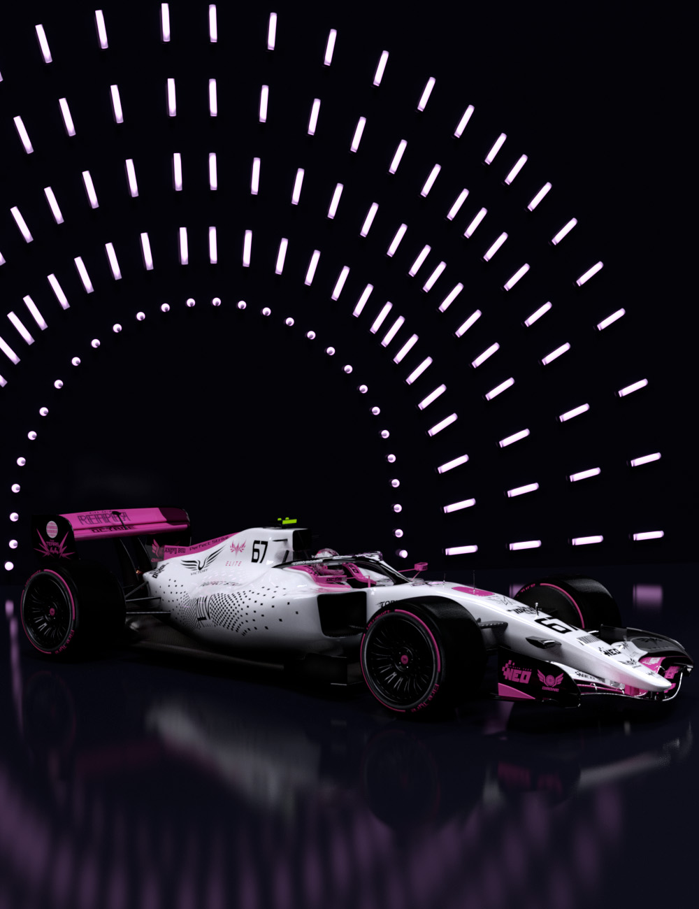 Concept Racing Car by: 3DStyle, 3D Models by Daz 3D