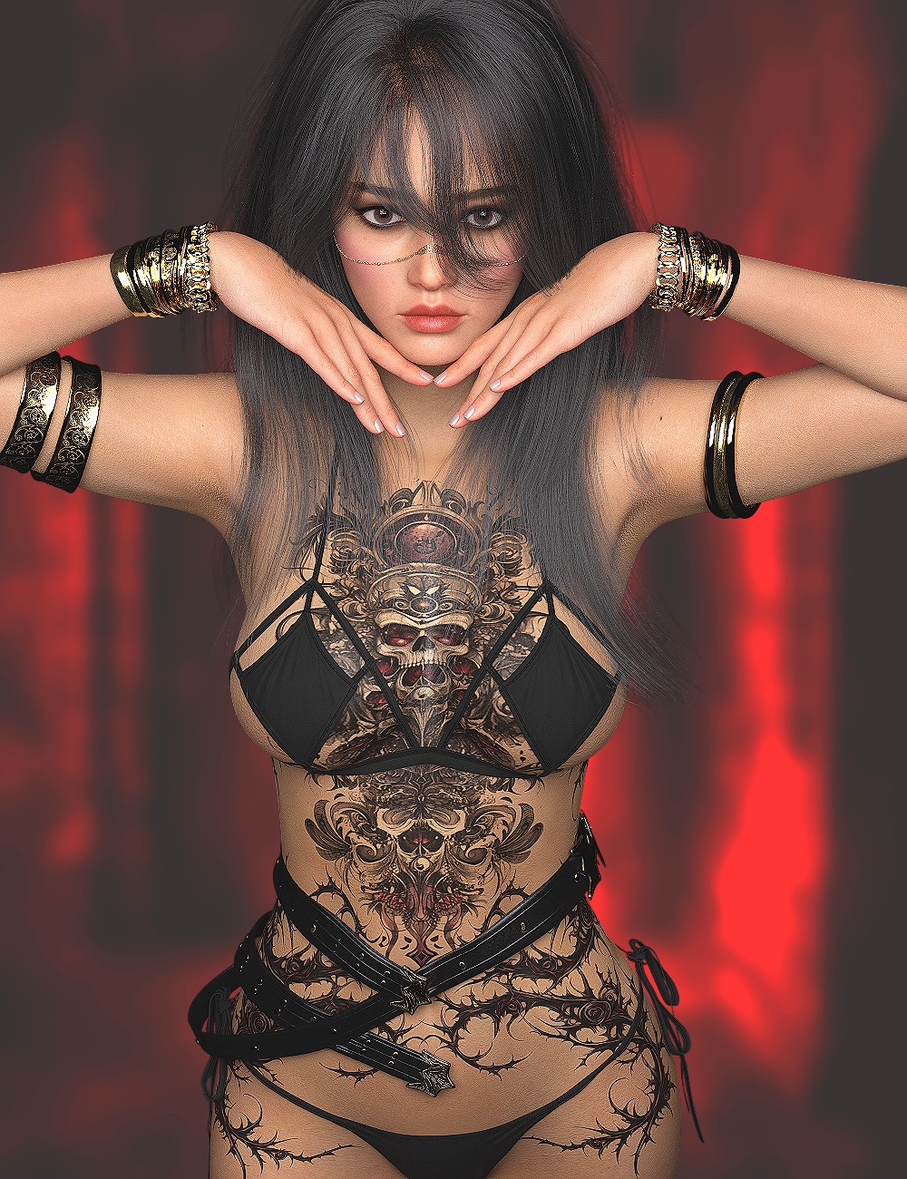 L3D TattooU - Bodies Genesis 9 by: LUNA3D, 3D Models by Daz 3D