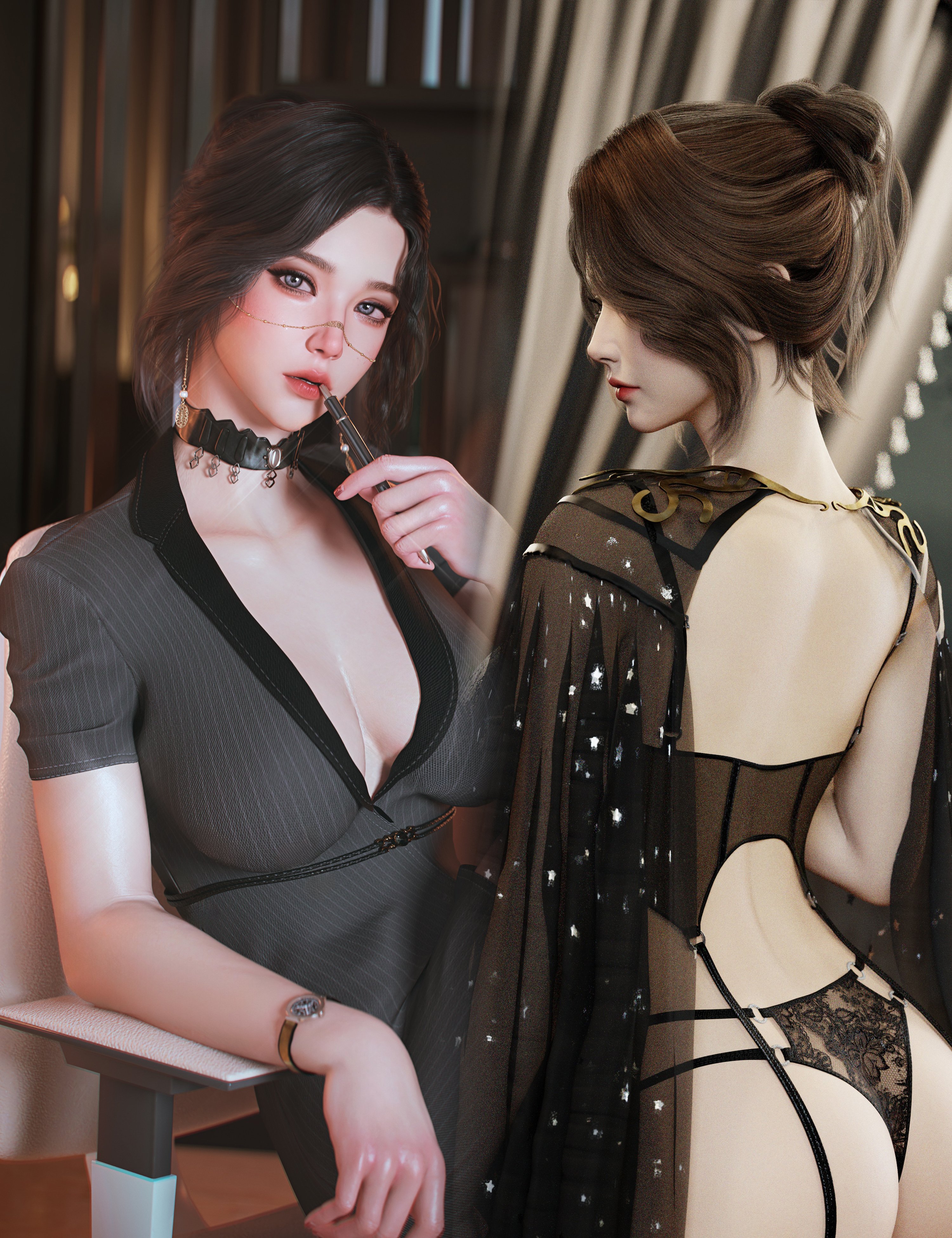 Noki Thelona HD for Genesis 9 Bundle by: Noki Saki, 3D Models by Daz 3D