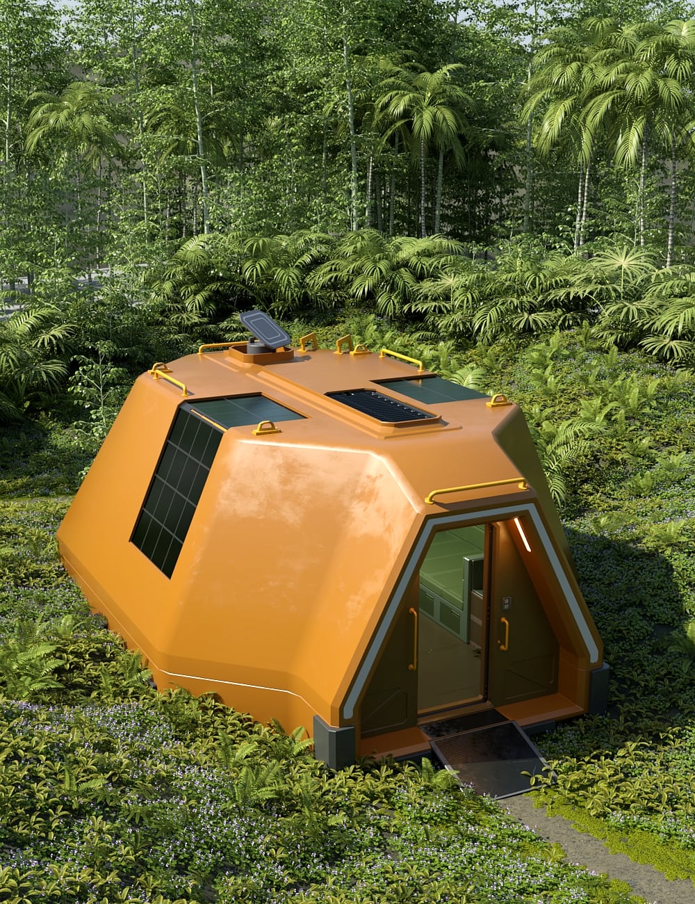 Sci-Fi Tiny House by: kerabera, 3D Models by Daz 3D
