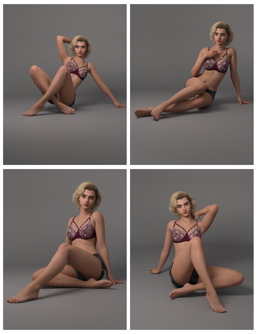 EG Lovely Poses 37 for Genesis 9 by: Ergou, 3D Models by Daz 3D