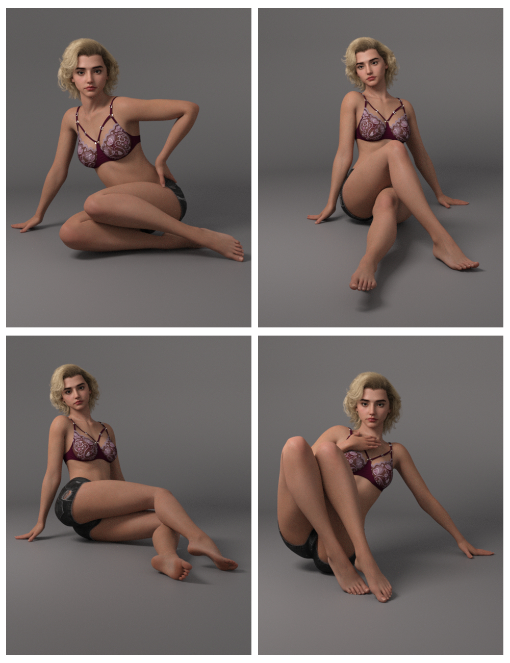 EG Lovely Poses 39 for Genesis 9 by: Ergou, 3D Models by Daz 3D