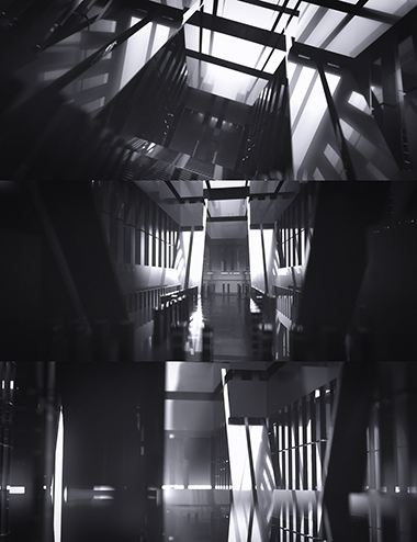 Techno Mirror Hall | Daz 3D