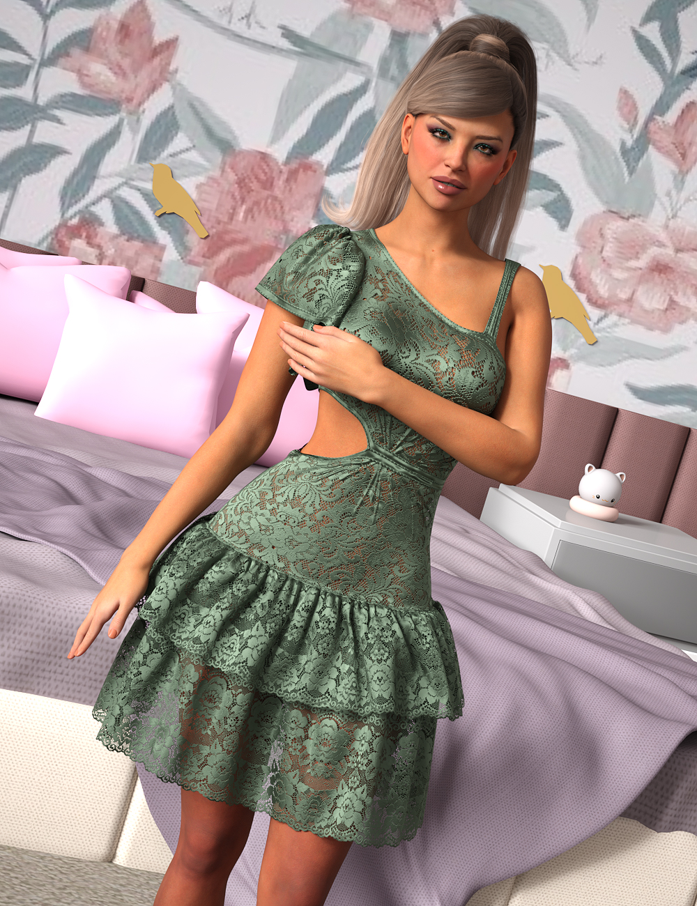 VERSUS - dForce Electric Beat Texture Add-On by: Anagord, 3D Models by Daz 3D