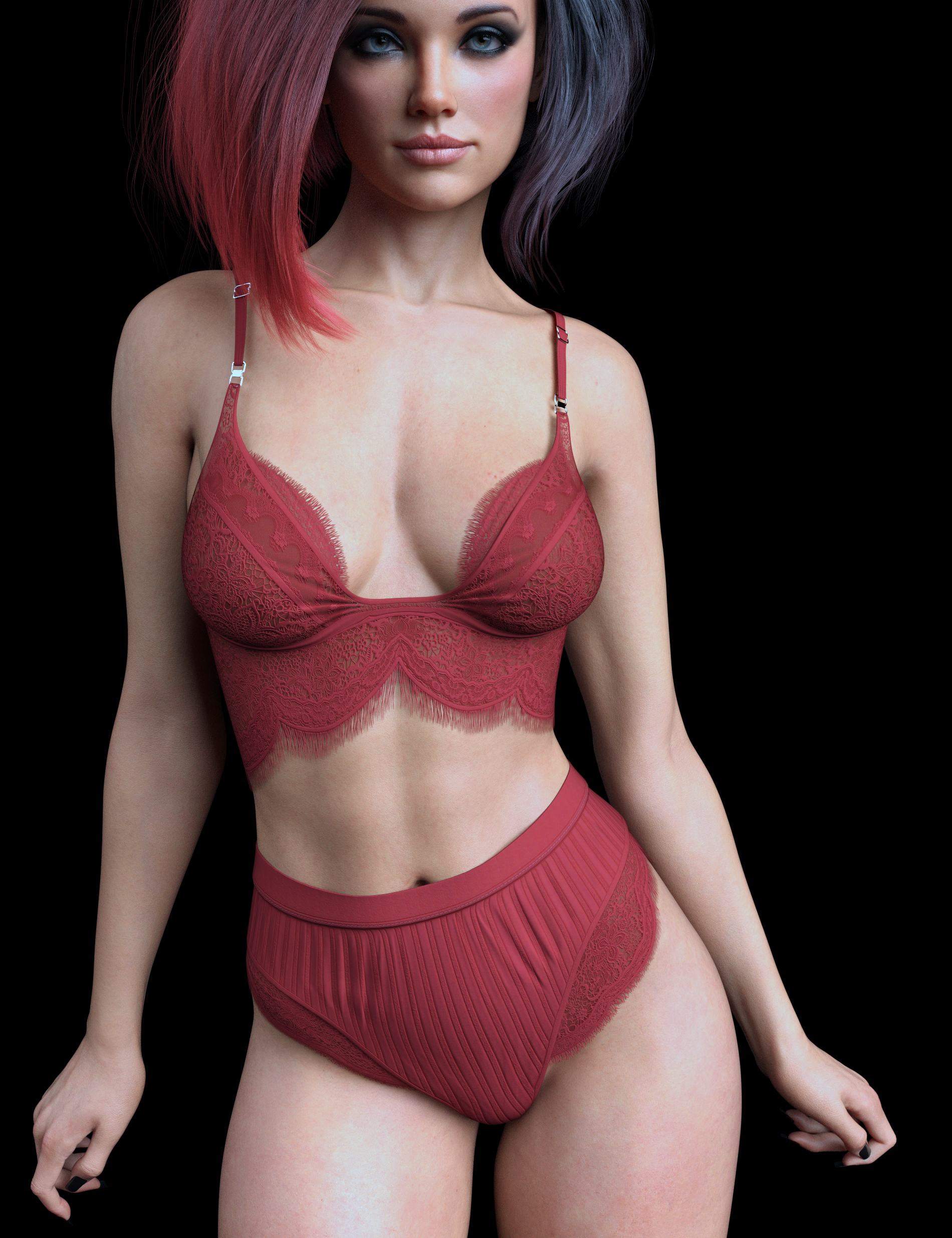 X-Fashion Rosabella Lingerie for Genesis 9 Feminine by: xtrart-3d, 3D Models by Daz 3D