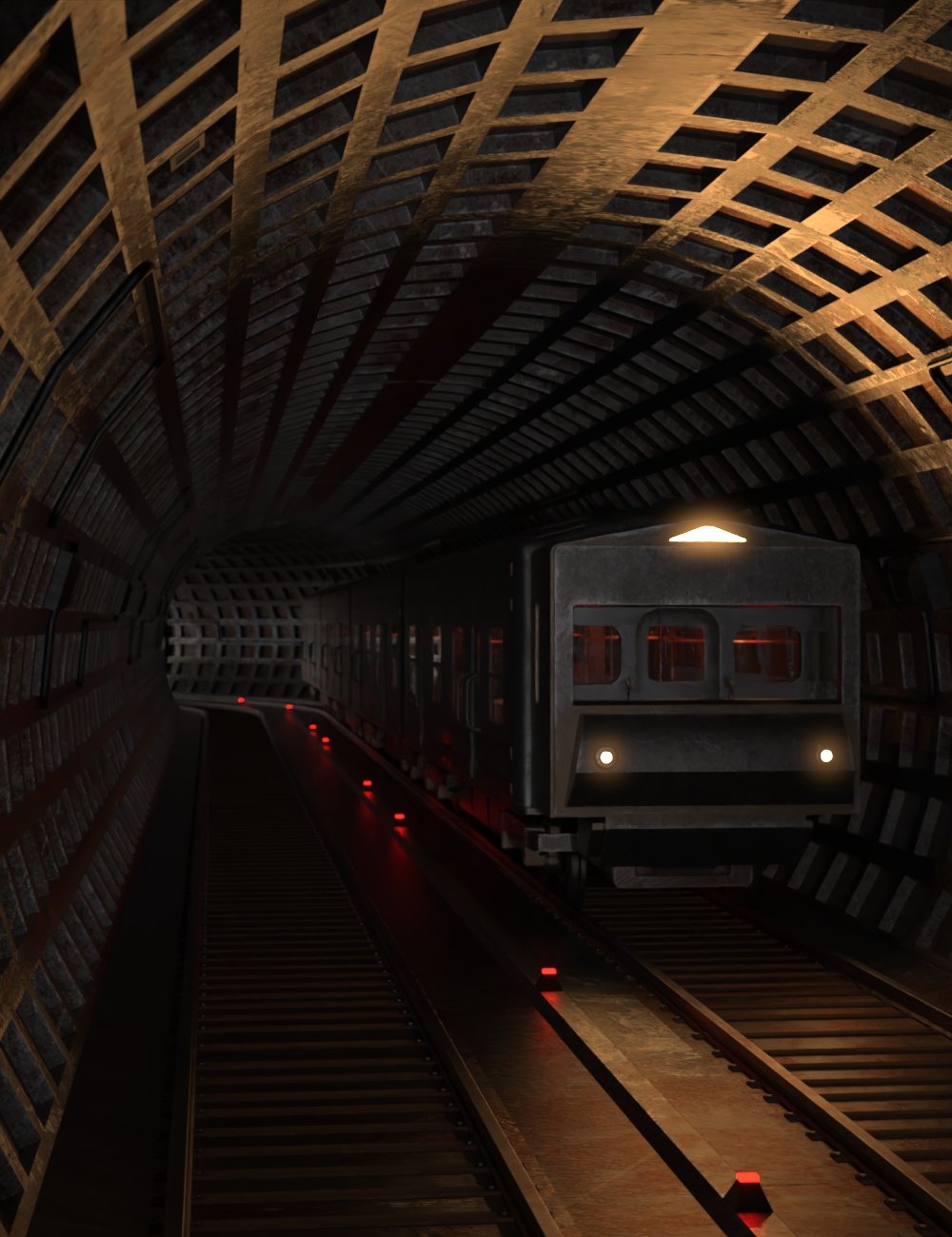AP Post Apocalyptic Subway Train by: AcharyaPolina, 3D Models by Daz 3D