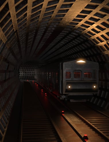 AP Post Apocalyptic Subway Train | Daz 3D