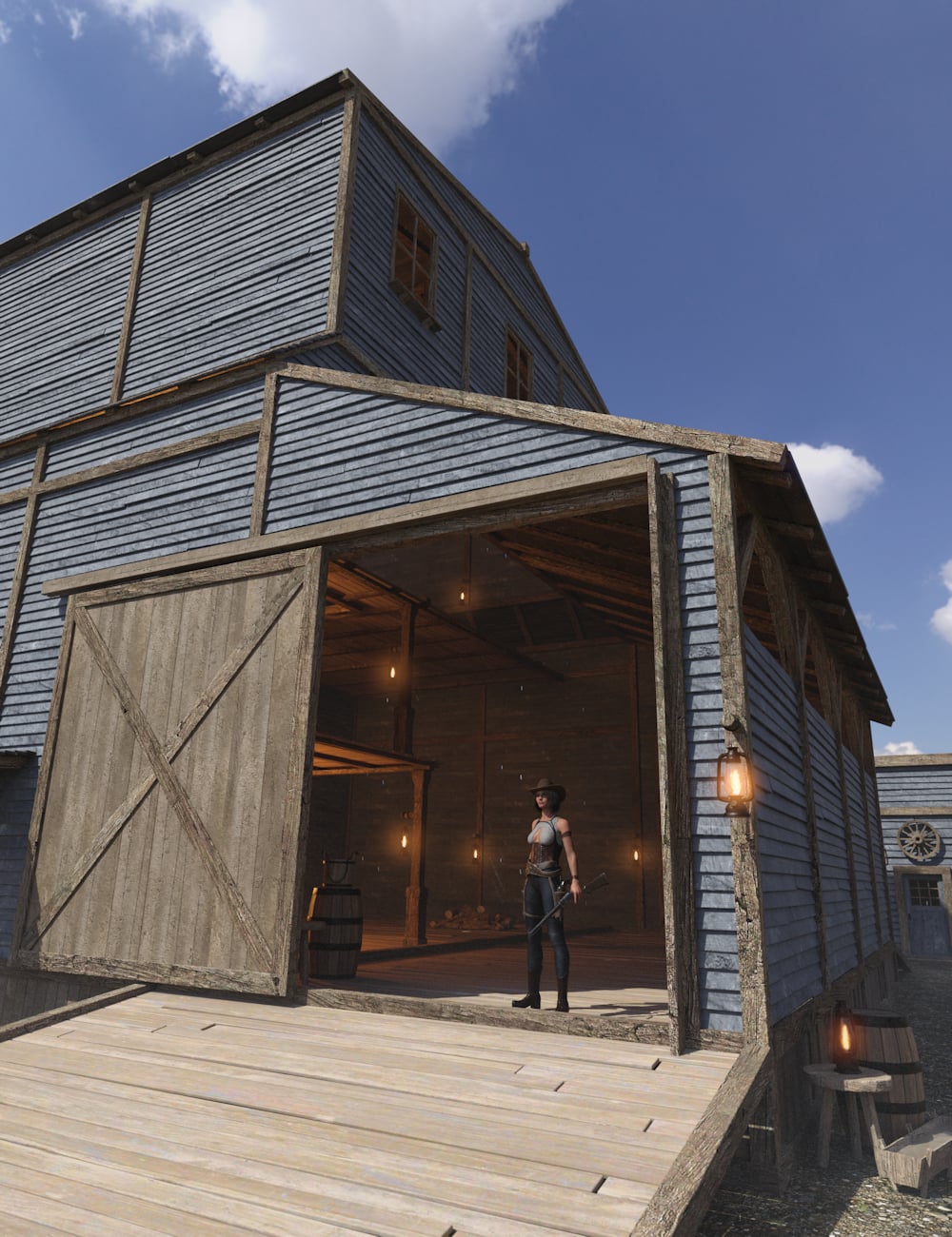 Wild West Workshops 2 by: Merlin Studios, 3D Models by Daz 3D