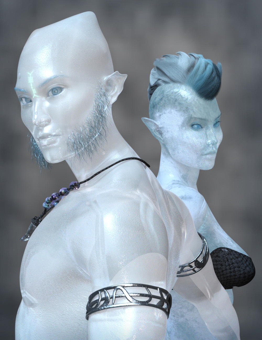 AB Winter Elves for Genesis 9 by: AuraBianca, 3D Models by Daz 3D