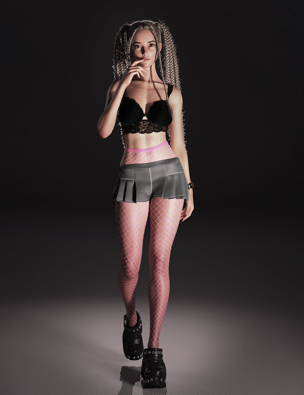 Obsessed Outfit for Genesis 9 by: Chrryt, 3D Models by Daz 3D