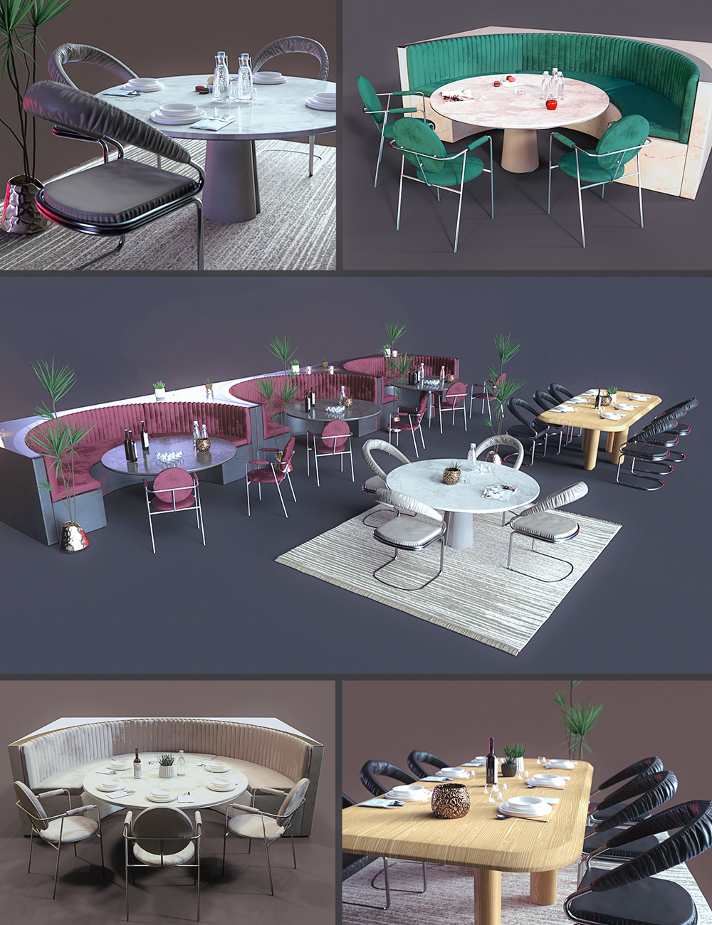 Polish Contemporary Furniture Set 02 by: Polish, 3D Models by Daz 3D