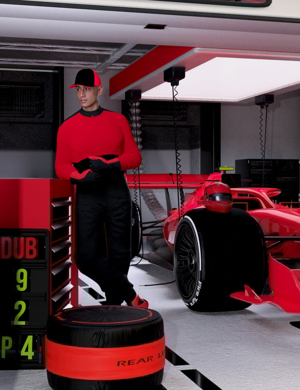 Concept Race Car Bundle Materials by: 3DStyle, 3D Models by Daz 3D