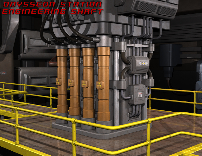 Odysseon Station Engineering Shaft Odysseon Station Engineering Shaft by: Nightshift3D, 3D Models by Daz 3D