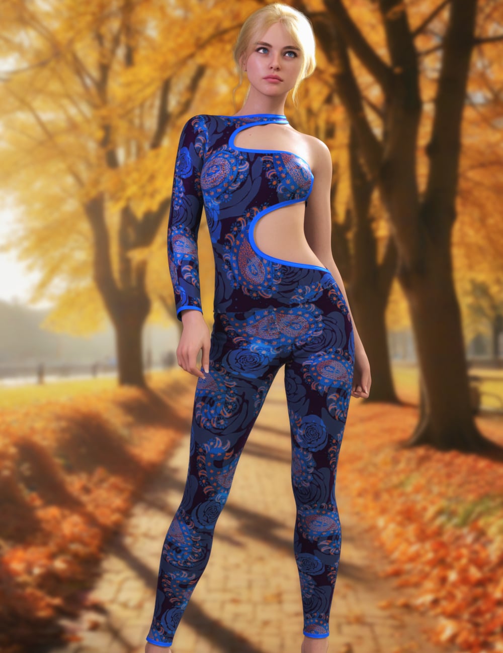 JMR dForce Cecilie Jumpsuit for Genesis 9 and 8 Female by: JaMaRe, 3D Models by Daz 3D