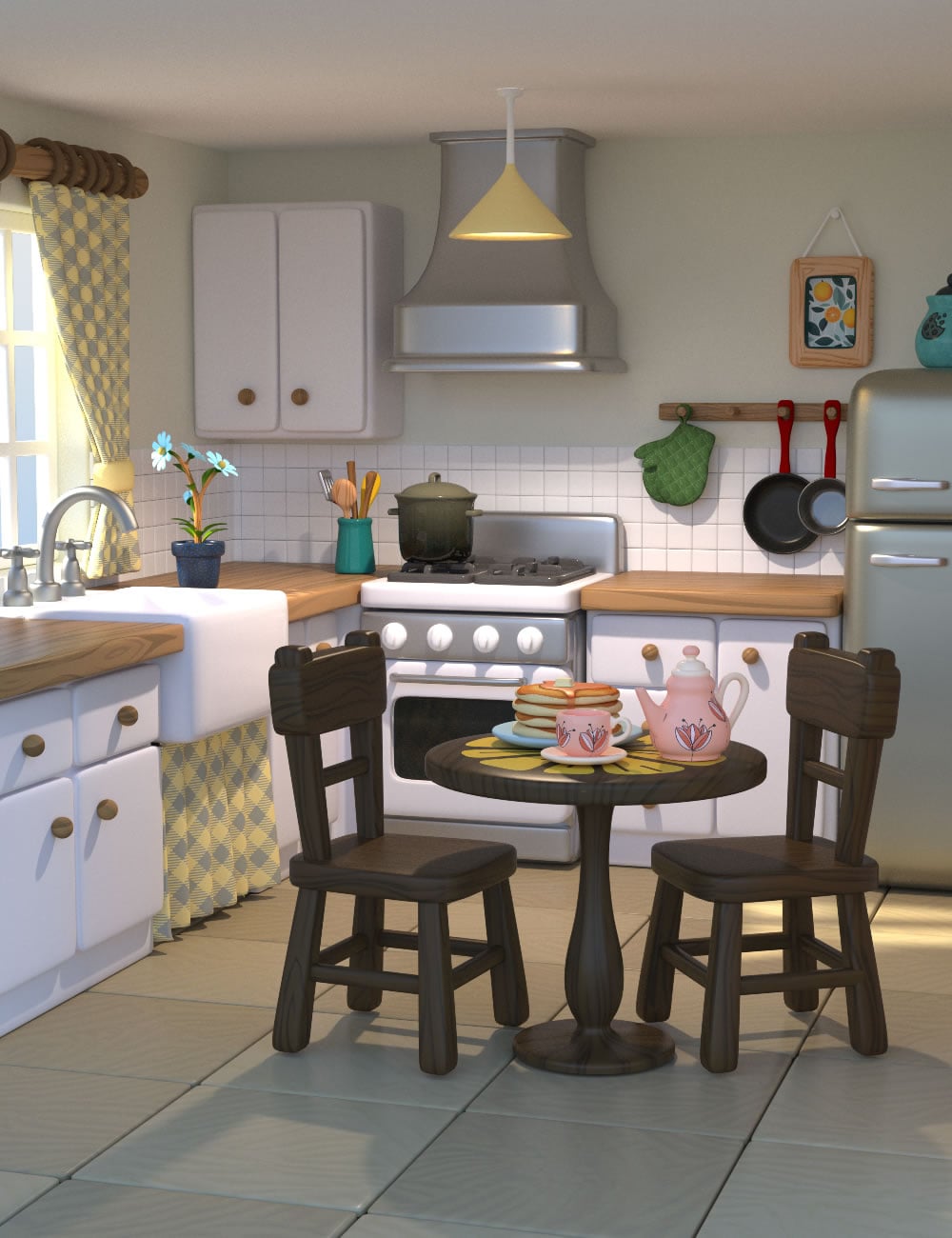 Cooking Kitchen by: SilvaAnt3d, 3D Models by Daz 3D