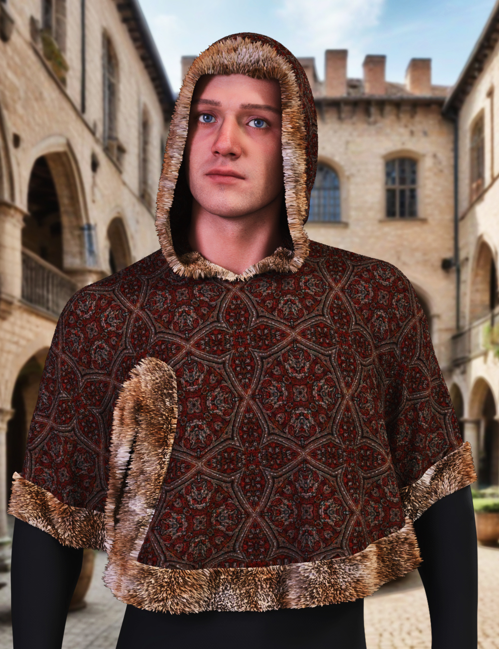 JMR dForce Cameron Hood for Genesis 9 and 8 Male by: JaMaRe, 3D Models by Daz 3D