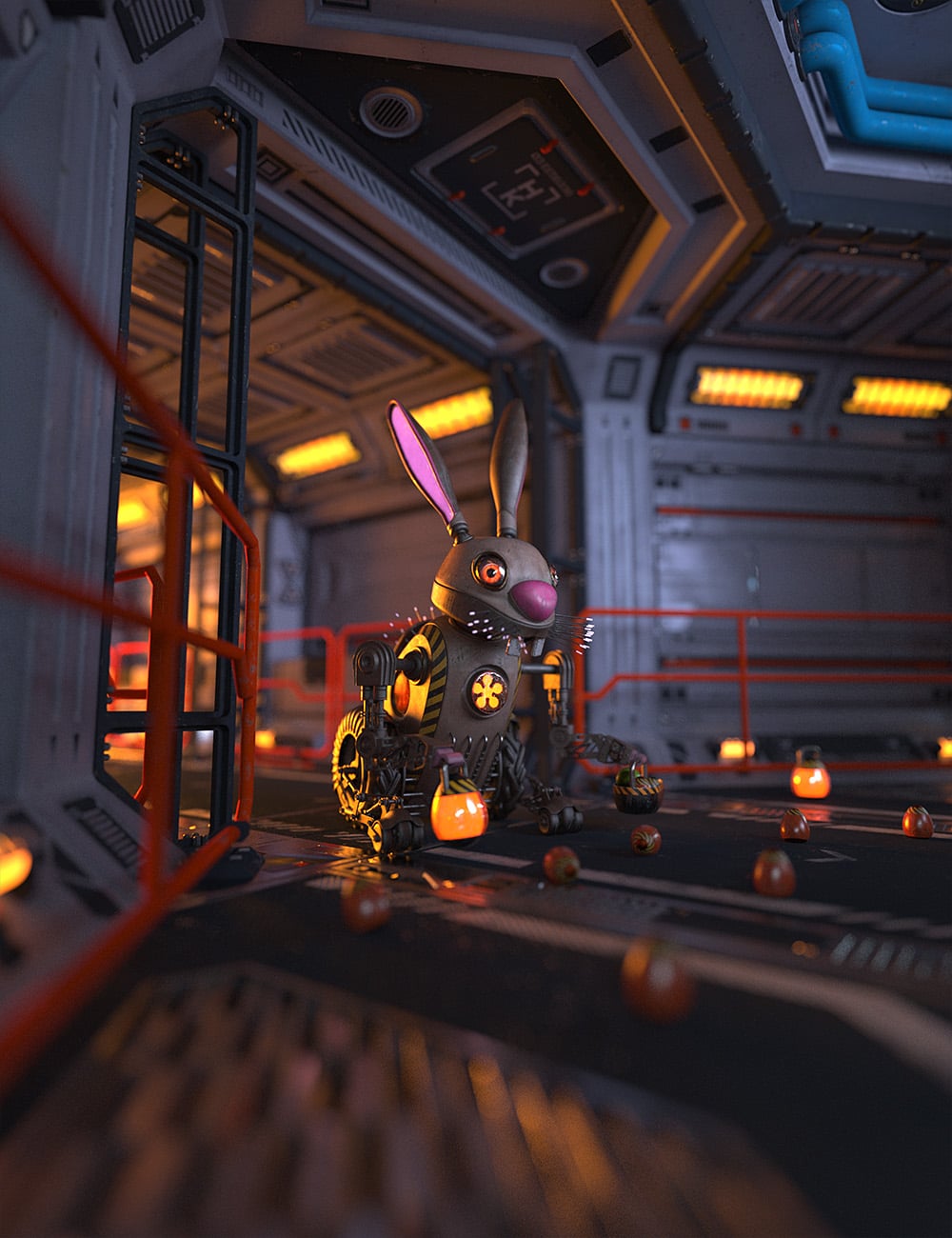 The Cog Regime Robo Bunny by: ForbiddenWhispersDavid Brinnen, 3D Models by Daz 3D
