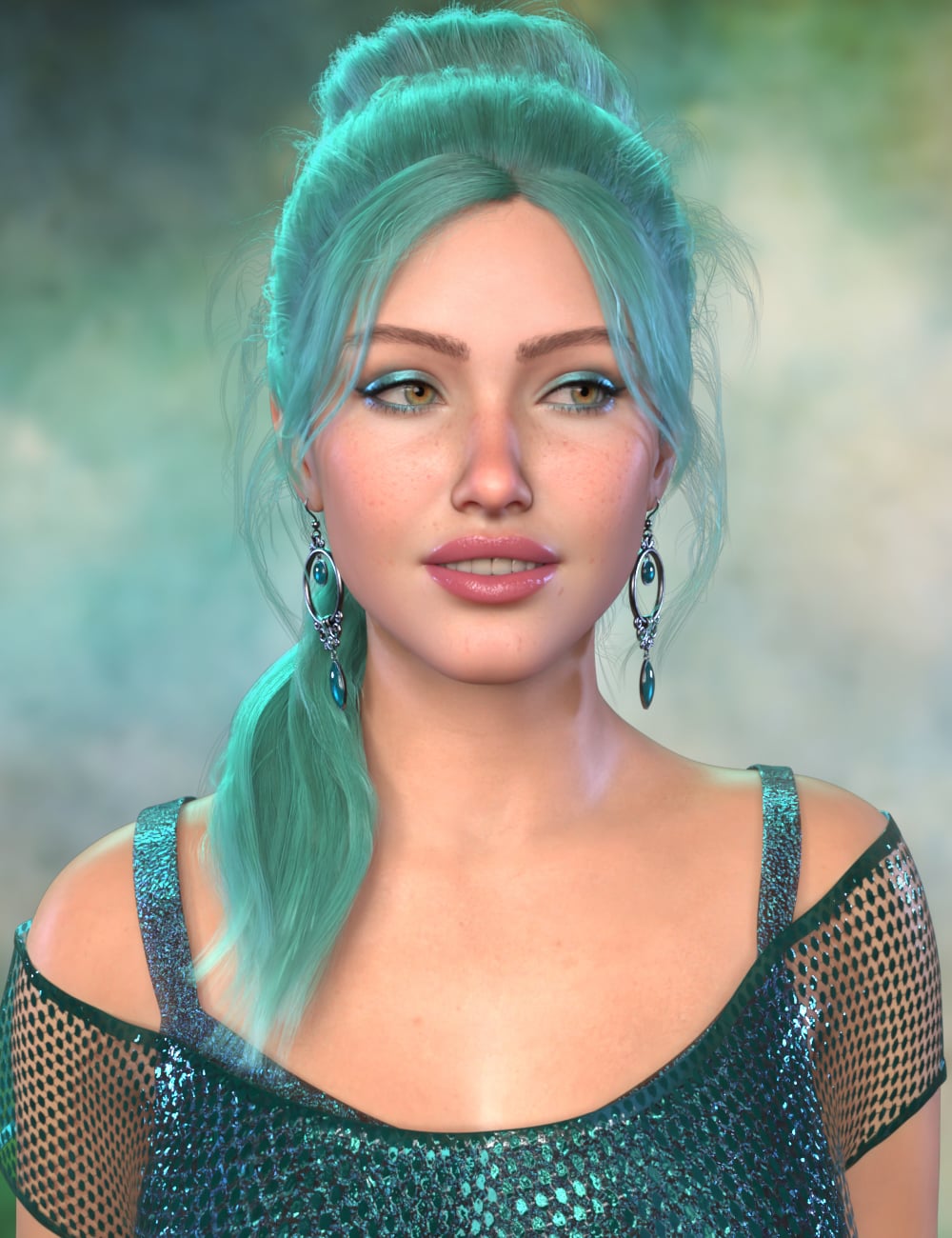 dForce Becka Hair Expansion by: Propschick, 3D Models by Daz 3D