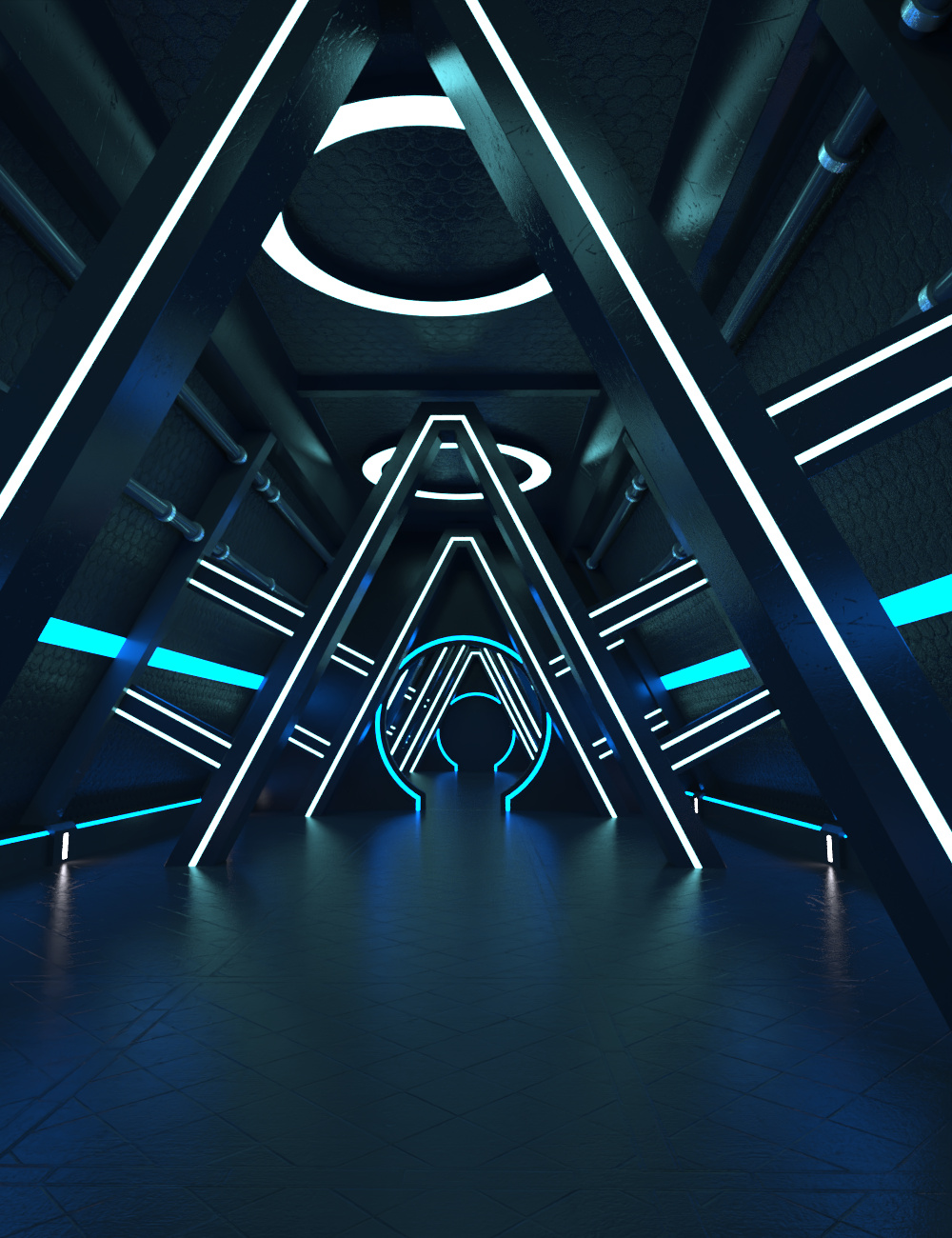 Sci-Fi Interior Vignette by: DigiWorker3D, 3D Models by Daz 3D