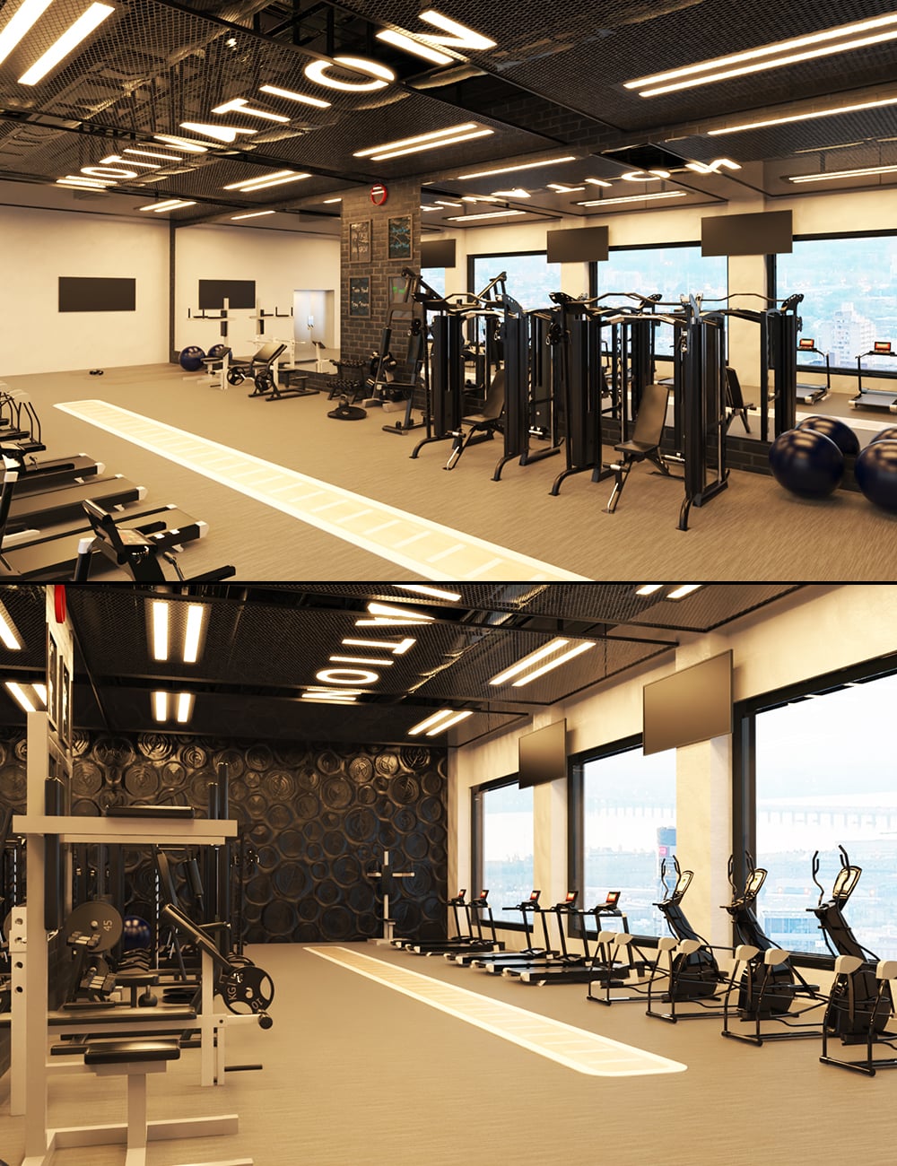 Workout Gym by: Tesla3dCorp, 3D Models by Daz 3D