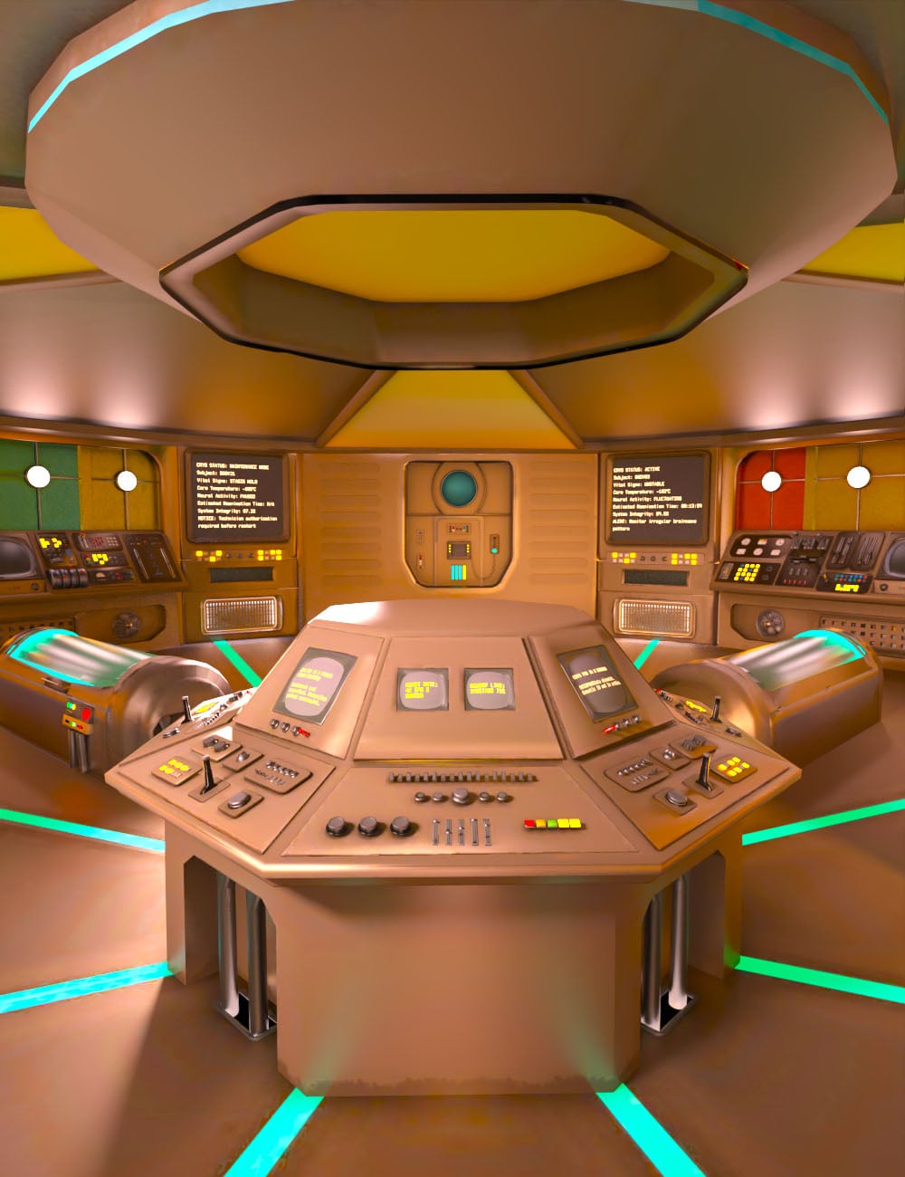 Cryo-Vault: HS-2000 Command Center by: Muze, 3D Models by Daz 3D