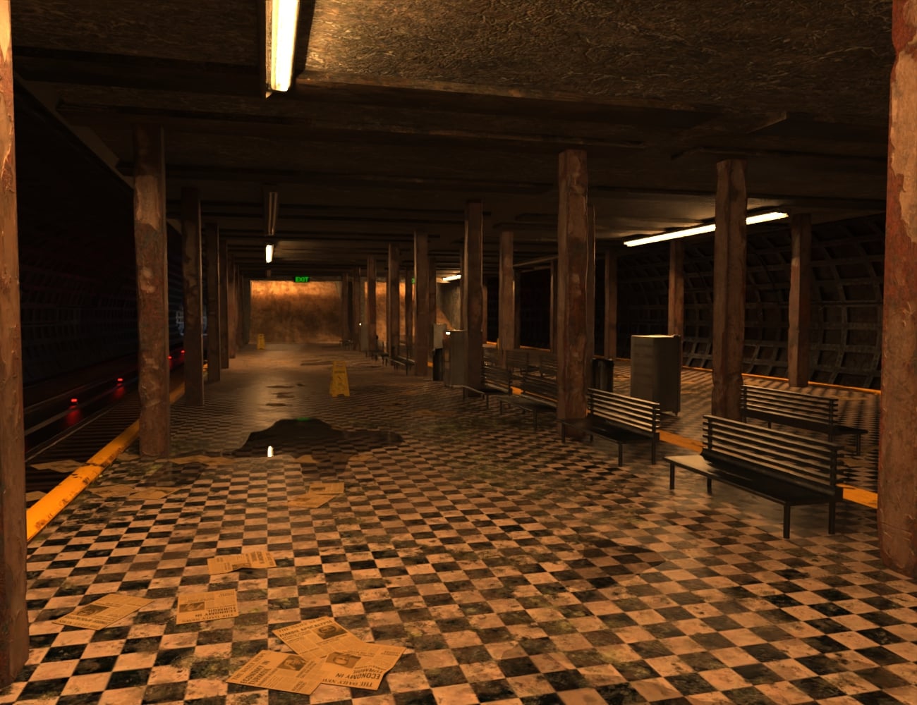 AP Post-Apocalyptic Subway | Daz 3D