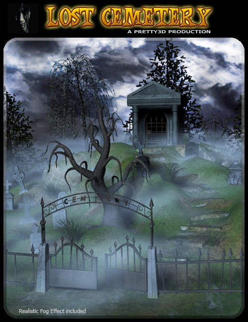 Lost Cemetery by: Pretty3D, 3D Models by Daz 3D