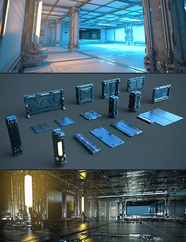 Polish Scifi Room Modular Set