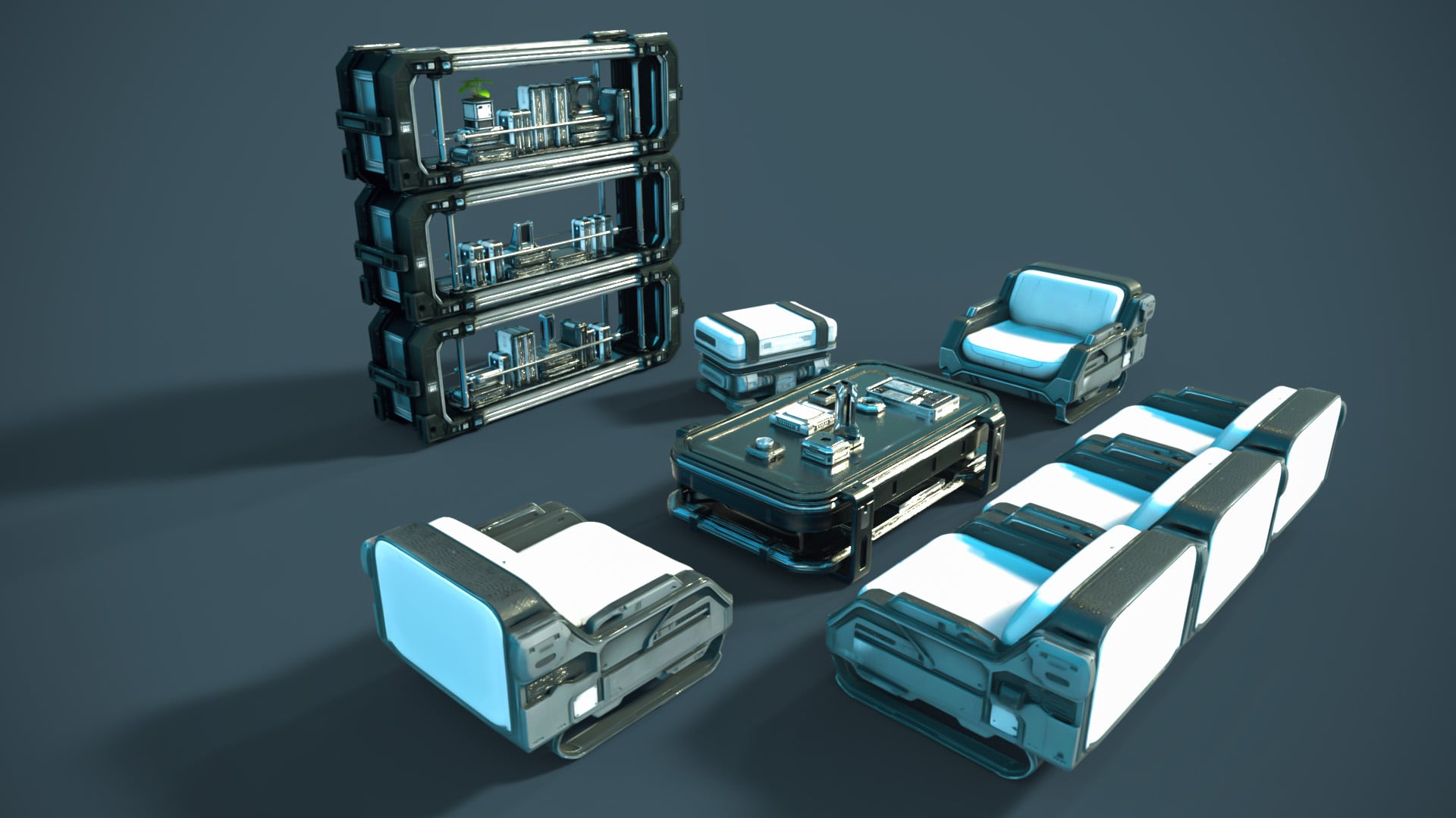 Polish Scifi Interior Modular Assets | Daz 3D