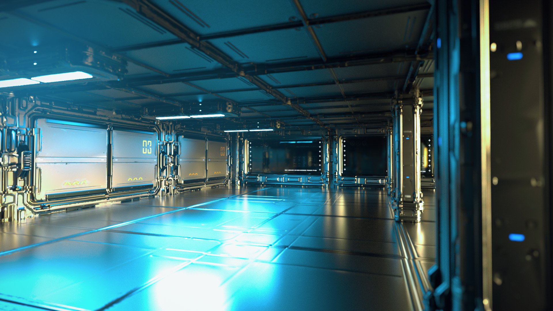 Polish Scifi Interior Modular Assets | Daz 3D