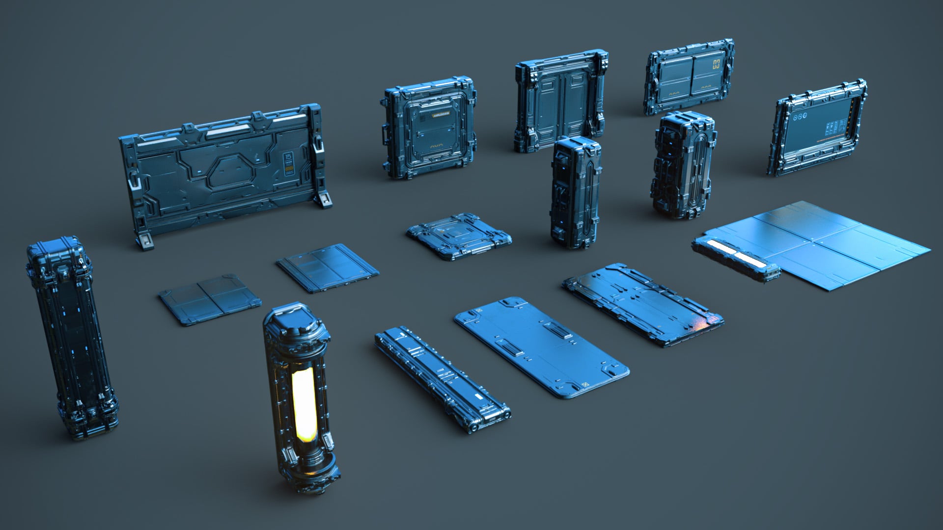 Polish Scifi Interior Modular Assets | Daz 3D
