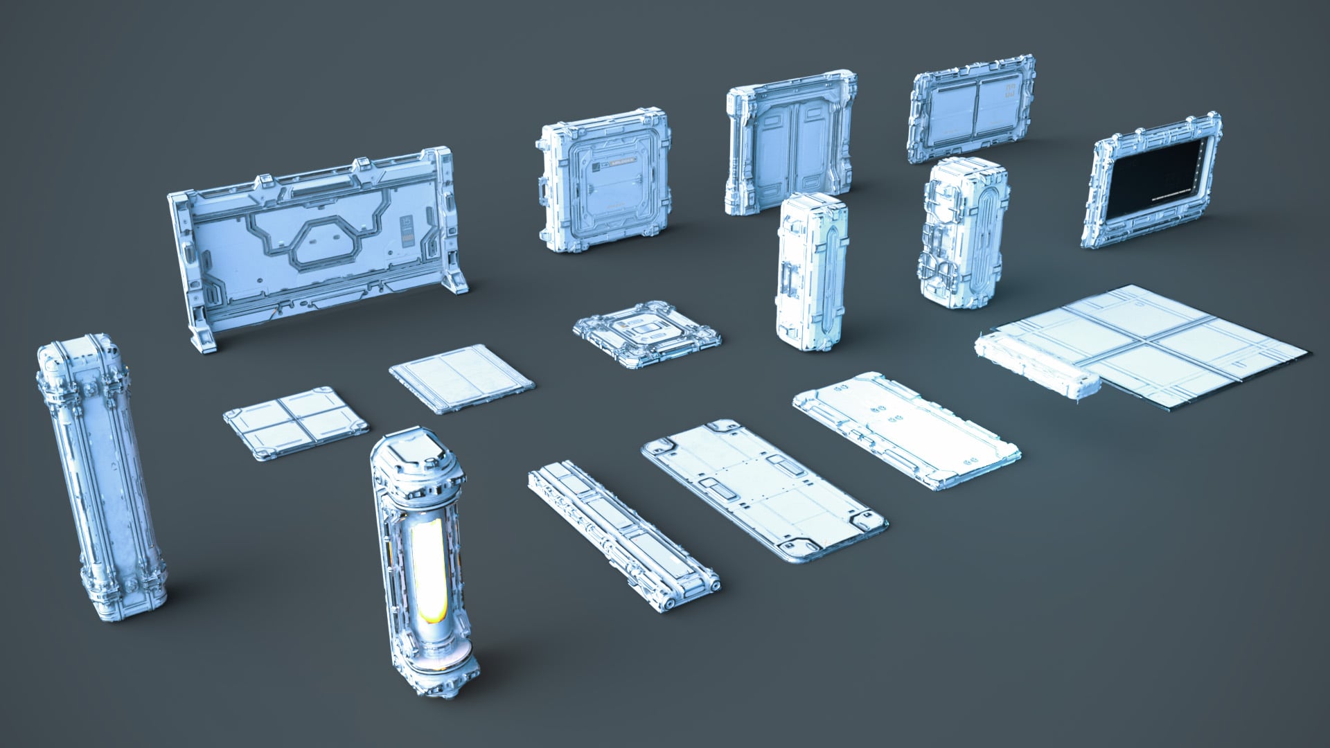 Polish Scifi Interior Modular Assets | Daz 3D