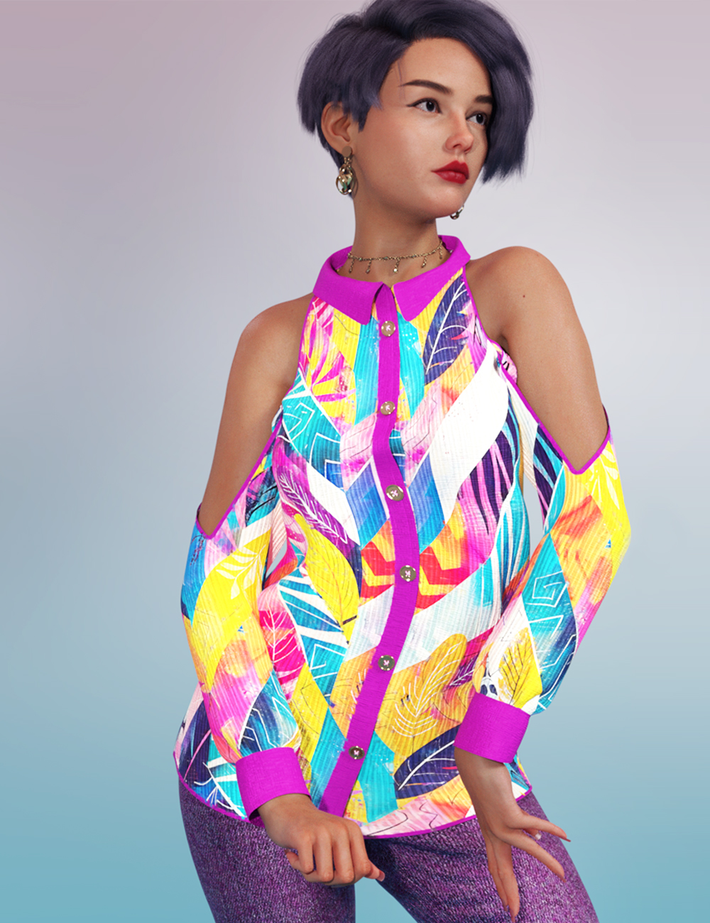 Gossip Textures for dForce Tisara Outfit for Genesis 9 Feminine by: alexaanaArryn, 3D Models by Daz 3D
