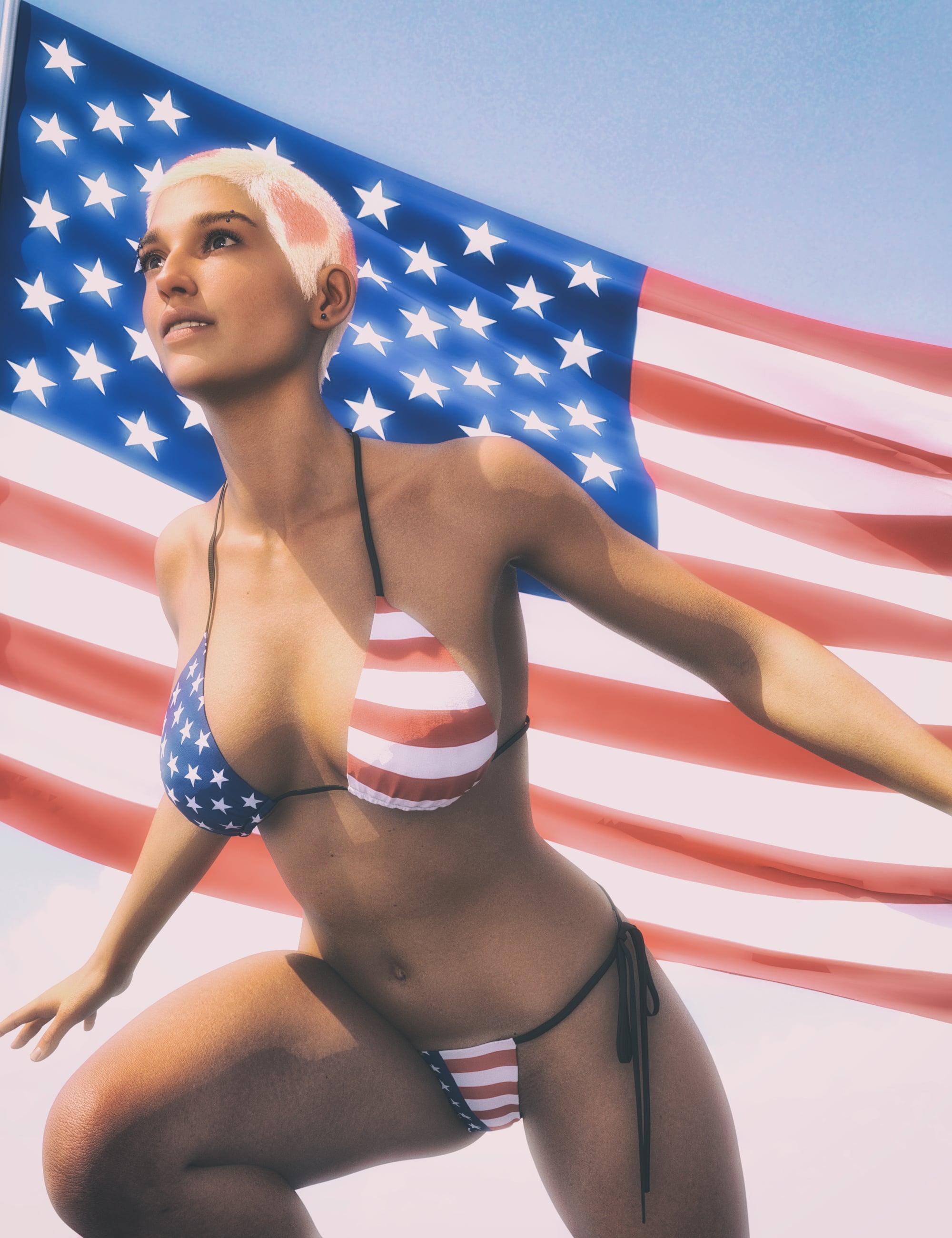 dForce Nirv Iconic Bikini for Genesis 9 by: Nirvana, 3D Models by Daz 3D