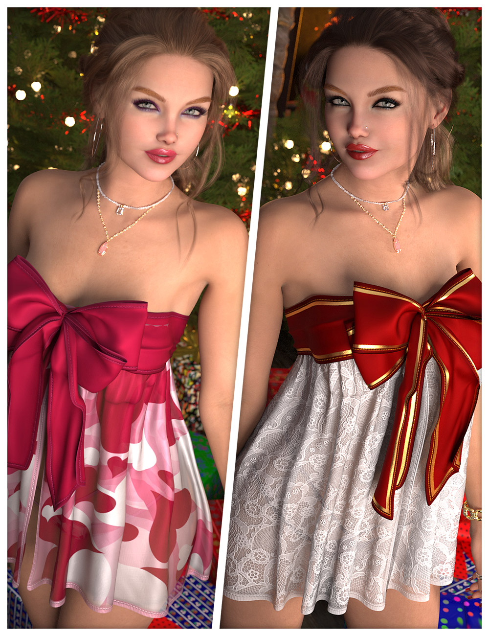 Alluring Textures for dForce SU Bowknot Underwear Set by: ShanasSoulmate, 3D Models by Daz 3D