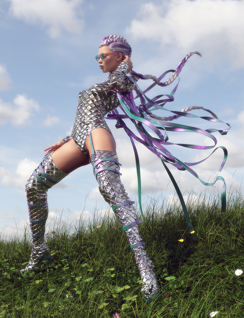 dForce Fly Body for Genesis 9 by: Chrryt, 3D Models by Daz 3D