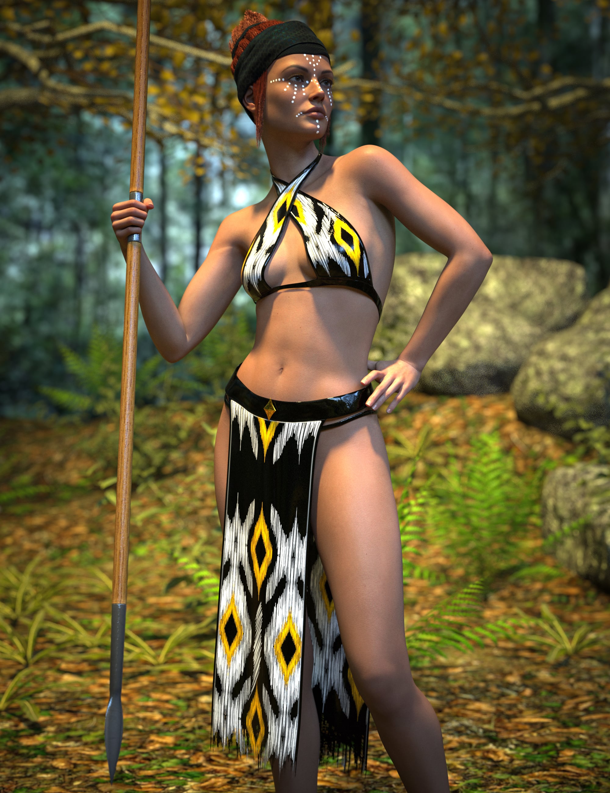 AH dForce Halter Wrap Outfit For Genesis 9, 8 and 8.1 Female by: Avatar Haven, 3D Models by Daz 3D