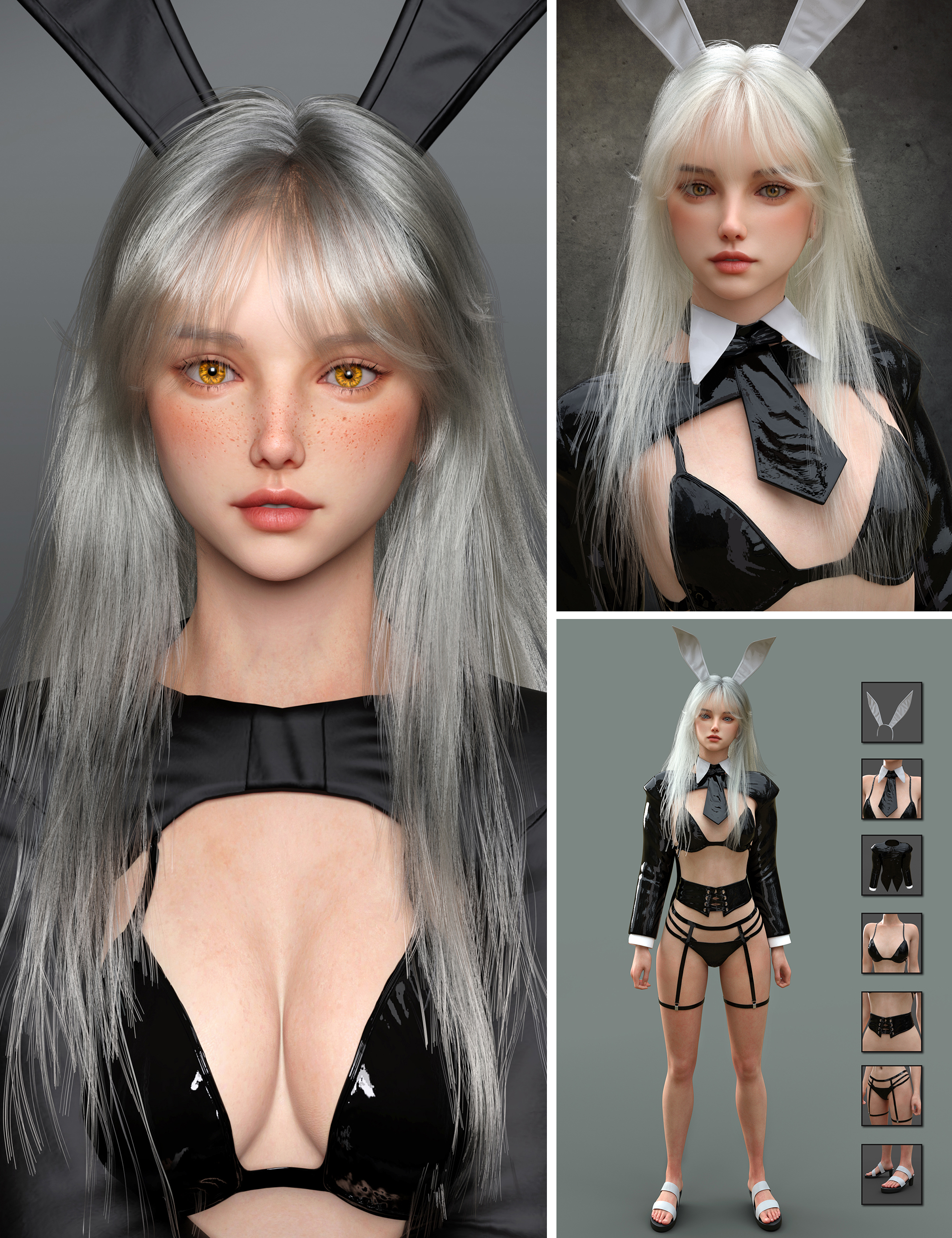 MB Trista HD for Genesis 9 Bundle by: Magic Brush, 3D Models by Daz 3D