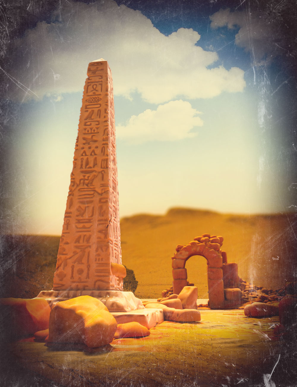 Old World Ruins Obelisk by: Giko, 3D Models by Daz 3D