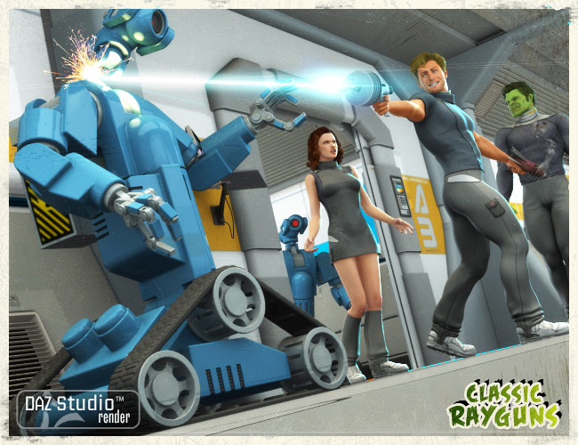 Classic Rayguns Classic Rayguns by: Valandar, 3D Models by Daz 3D