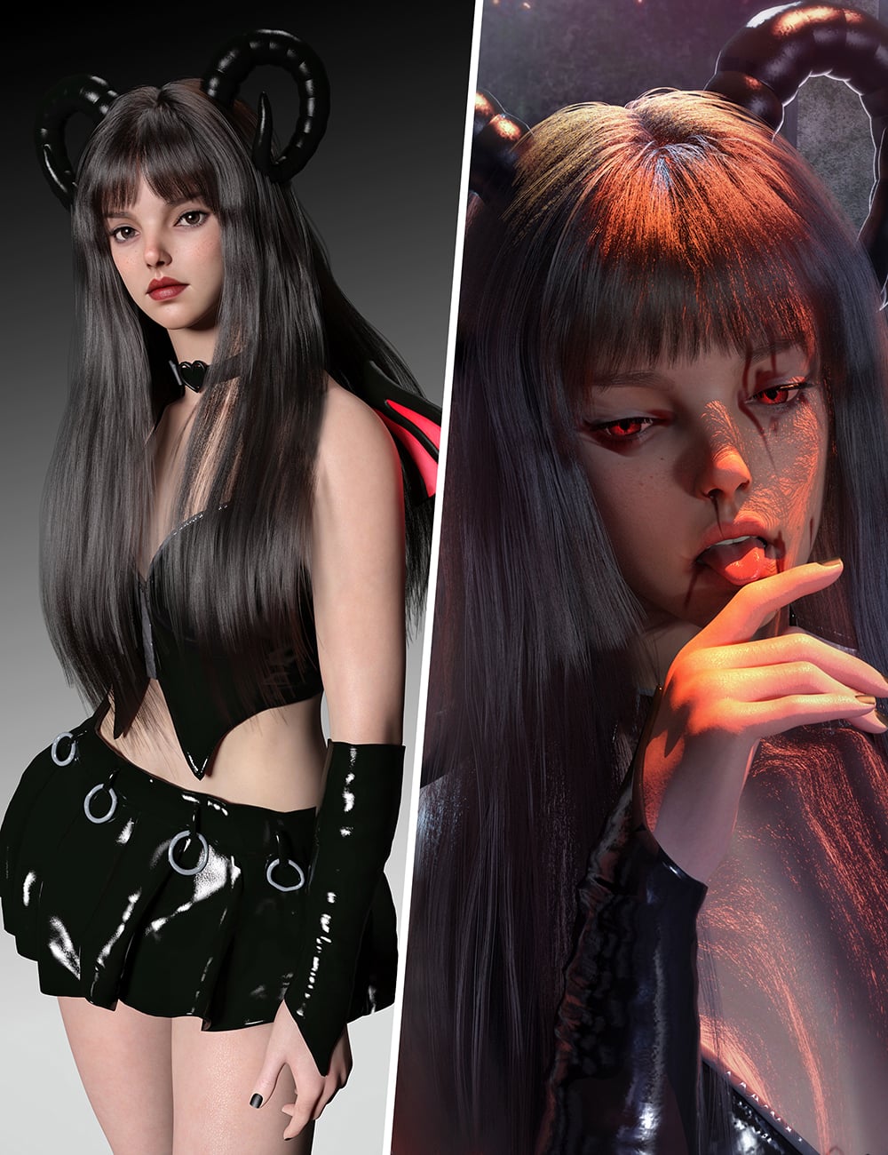 MB Ellisa HD for Genesis 9 Feminine by: Magic Brush, 3D Models by Daz 3D